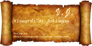 Visegrádi Julianna névjegykártya