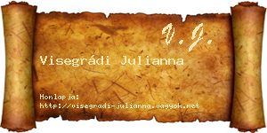 Visegrádi Julianna névjegykártya